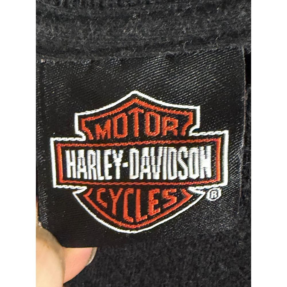 Harley-Davidson T-Shirt Mens XL Black Excellent Pinup Girl Quaid Loma Linda CA - Picture 5 of 9